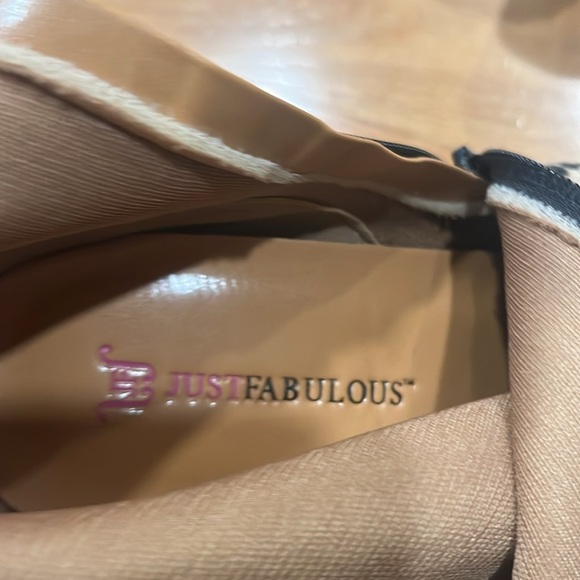 Just Fabulous leopard print faux suede stiletto high heel ankle boots size 9. - Picture 10 of 10